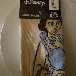 Disney Crew Socks with Belle Design